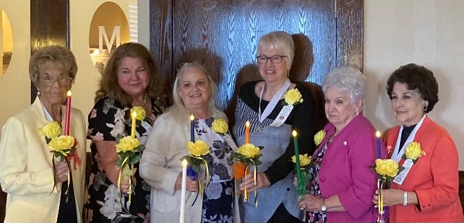 The Houston Council of Beta Sigma Phi sorority announced its leadership for the 2023-24 sorority year. Pictured from left to right are Alice White, president; Mary Jane Hancock, vice president, Bobbie Lechlider, recording secretary; Sharon Dueweke, corresponding secretary; Sue Garrett, treasurer; and Carolyn Kares, parliamentarian.